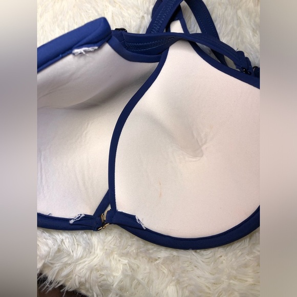 VENUS Blue Bikini Top with Molded Cups and Adjustable Straps DD NWOT - Picture 9 of 12
